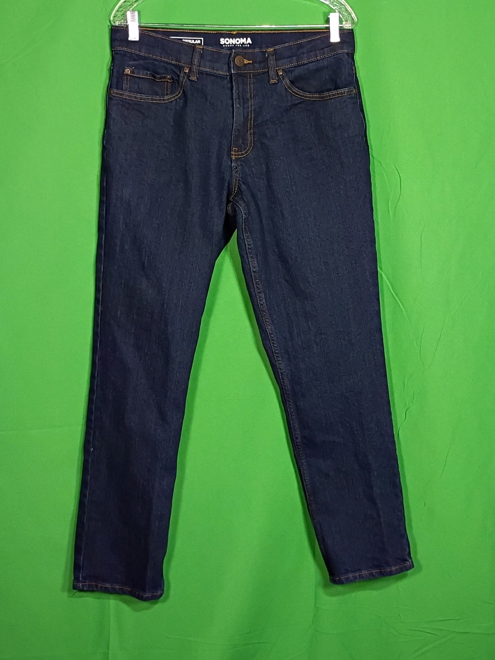 Sonoma Men’s Navy Slim Straight Jeans